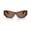 Burberry BE4450U300273 Gafas de sol de mujer, montura Havana oscuro, lentes degradadas marrones, 54-19-140 mm