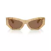 Burberry Mujer BE4450U415773 Gafas de sol cuadradas, Havana/Marrón degradado, 54mm