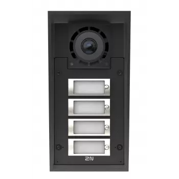 2N IP Force 2.0 Videoportero IP con 4 pulsadores, IP69K, cámara HD 9151304C
