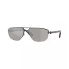 Burberry BE3164-13166G Gafas de sol Pilot de hombre, montura negra, lentes degradadas grises, 62mm
