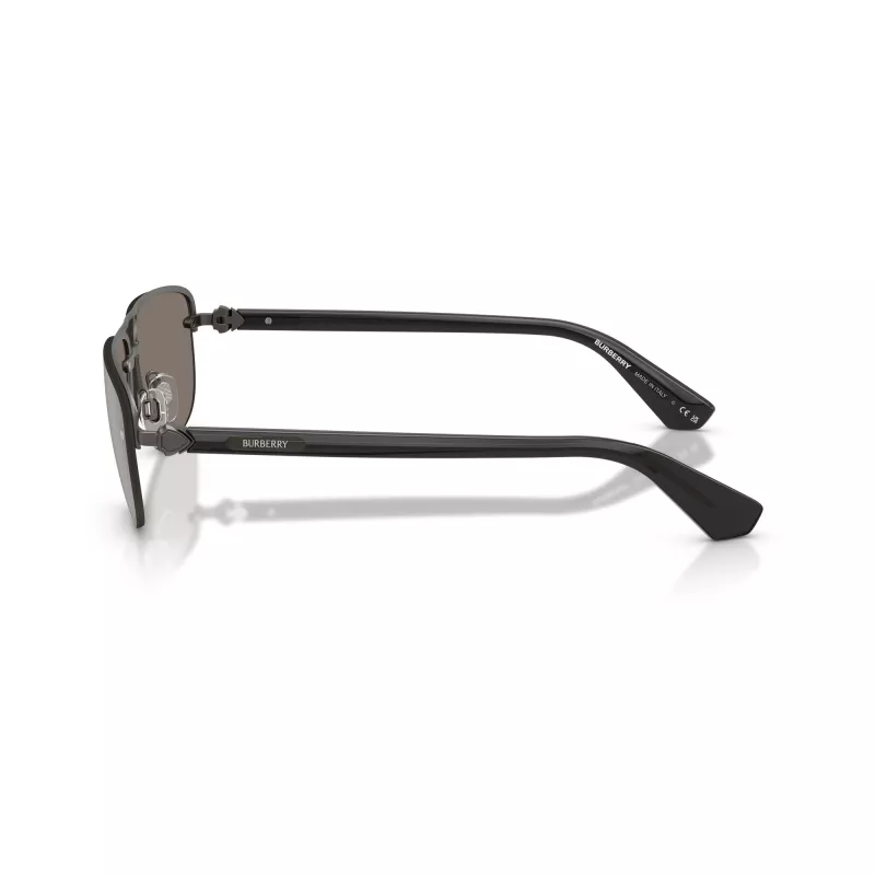 Burberry BE3164-13166G Gafas de sol Pilot de hombre, montura negra, lentes degradadas grises, 62mm