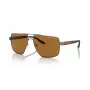 Gafas de sol de hombre Armani Exchange AX2037S 600383 polarizadas Pilot, negro mate/gris, 60mm
