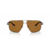 Gafas de sol de hombre Armani Exchange AX2037S 600383 polarizadas Pilot, negro mate/gris, 60mm