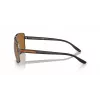 Gafas de sol de hombre Armani Exchange AX2037S 600383 polarizadas Pilot, negro mate/gris, 60mm
