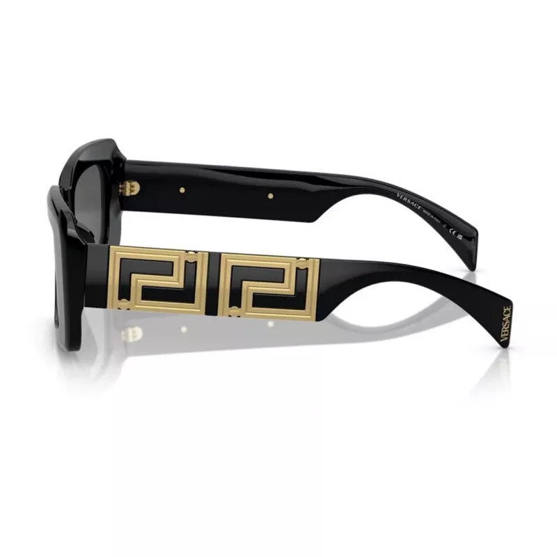 Gafas de sol de mujer Versace VE4444UGB187, montura negra, lentes grises degradadas, 54mm