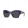Gafas de sol de mujer Versace VE4452-541987, montura cat-eye negra, lentes grises, 55/19/135 mm