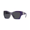 Gafas de sol de mujer Versace VE4452-541987, montura cat-eye negra, lentes grises, 55/19/135 mm