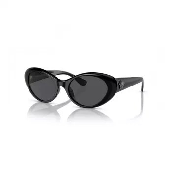 Gafas de sol de mujer Versace VE4455U GB1/87, montura negra, lentes grises, 53-19-140 mm