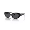 Gafas de sol de mujer Versace VE4455U GB1/87, montura negra, lentes grises, 53-19-140 mm