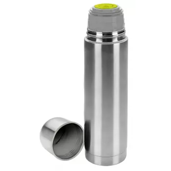 Botella termo isotérmica de acero inoxidable IBILI, 1000 ml, plata cepillada