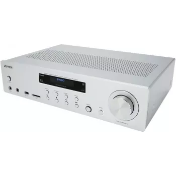 Microcadena AIWA AMU-120BT/SL con Bluetooth, DAB+/FM, 200W PMPO, plateada