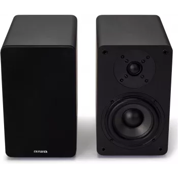 Altavoces de estantería activos Hi-Fi 2.0 AIWA 2x70W RMS, negro
