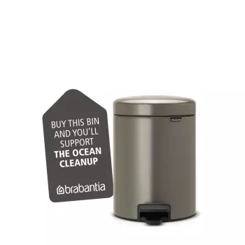 Cubo de pedal Brabantia NewIcon 5 litros, Platinum