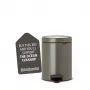 Cubo de pedal Brabantia NewIcon 5 litros, Platinum