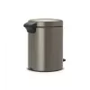 Cubo de pedal Brabantia NewIcon 5 litros, Platinum