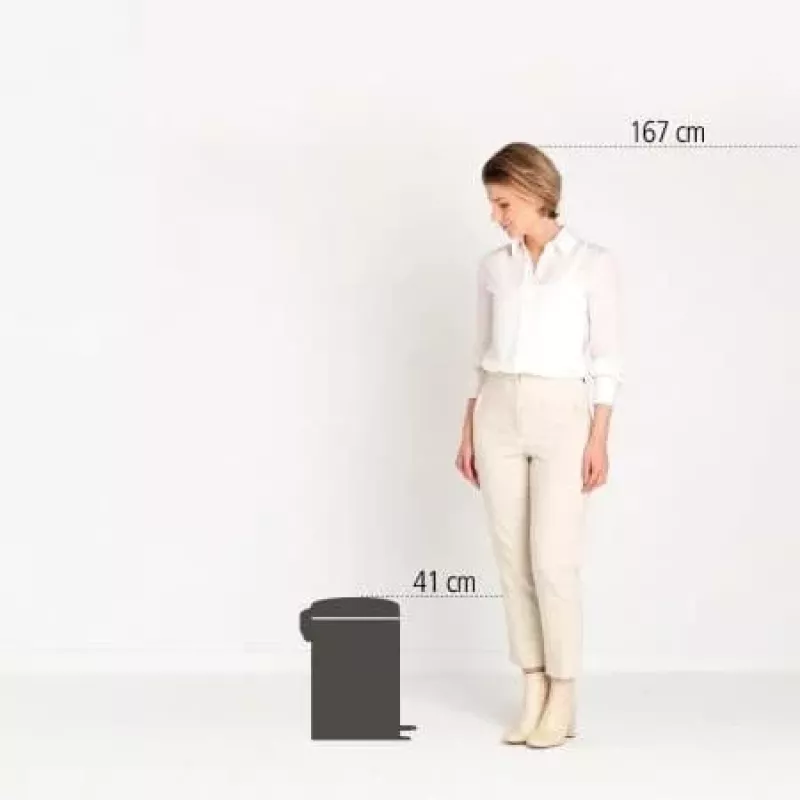 Cubo de pedal Brabantia NewIcon 12L, Brilliant Steel