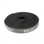 Rollo de bridas de cable con velcro Televes KB 8, 8 mm x 10 m, negro, reutilizable 200101