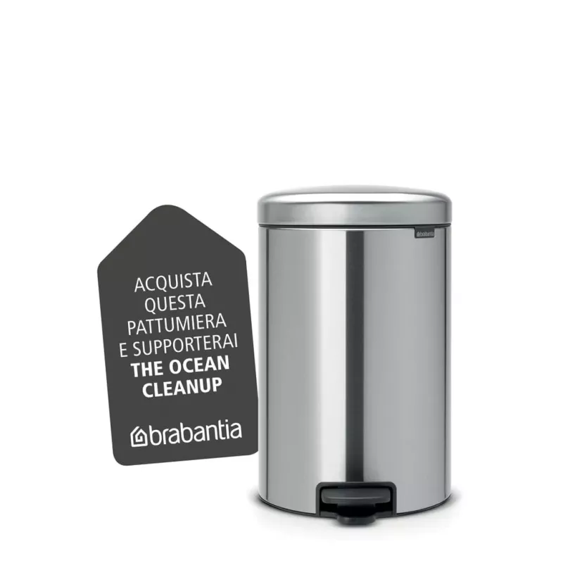 Cubo de pedal Brabantia NewIcon 20L, Matt Steel