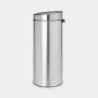 Cubo de basura Brabantia Touch Bin 30L, Matt Steel