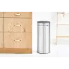 Cubo de basura Brabantia Touch Bin 30L, Matt Steel