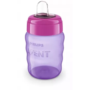 Vaso de aprendizaje Philips AVENT Easy Sip 9m+ 260ml boquilla de silicona rosa