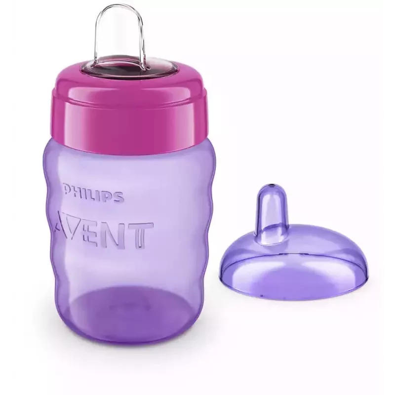 Vaso de aprendizaje Philips AVENT Easy Sip 9m+ 260ml boquilla de silicona rosa