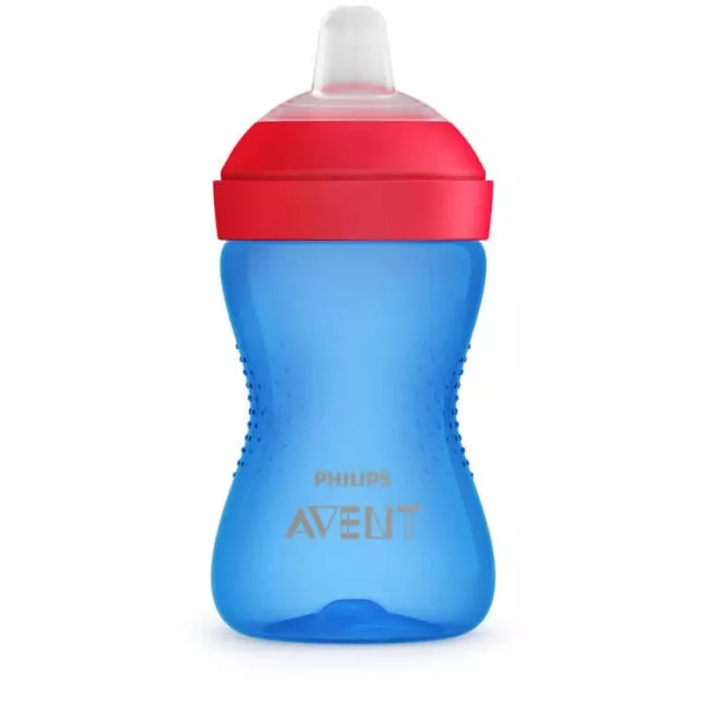 Vaso de aprendizaje Philips Avent My Grippy con boquilla suave 300ml, 9M+, azul