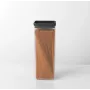 Recipiente cuadrado para conservar Brabantia 2,5L gris oscuro