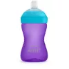 Vaso de aprendizaje Philips AVENT My Grippy con boquilla suave 300 ml, 9m+, lila