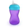 Vaso de aprendizaje Philips AVENT My Grippy con boquilla suave 300 ml, 9m+, lila