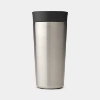 BRABANTIA Make & Take vaso térmico, 0,36 L, gris oscuro