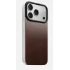 NOMAD Magnetic Leather Back para iPhone 17 compatible con MagSafe piel Horween Rustic Brown