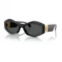 Versace VE4466UGB187 gafas de sol de hombre montura negra lentes gris oscuro 54-19-140