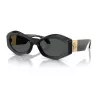 Versace VE4466UGB187 gafas de sol de hombre montura negra lentes gris oscuro 54-19-140
