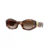 Versace VE4466U gafas de sol de hombre, cuadradas, acetato, montura negra, lentes grises, 54mm VE4466U54613B