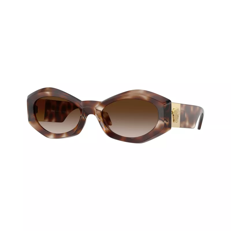 Versace VE4466U gafas de sol de hombre, cuadradas, acetato, montura negra, lentes grises, 54mm VE4466U54613B
