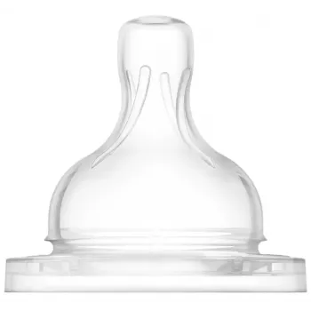 Philips AVENT tetina de silicona para biberón anticólicos 1M+, flujo lento, pack de 2