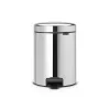 Brabantia NewIcon cubo de pedal 5L Brilliant Steel