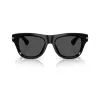Burberry BE4438U300187 gafas de sol hombre, rectangulares, montura negra, lentes gris oscuro, 53/19/145 mm