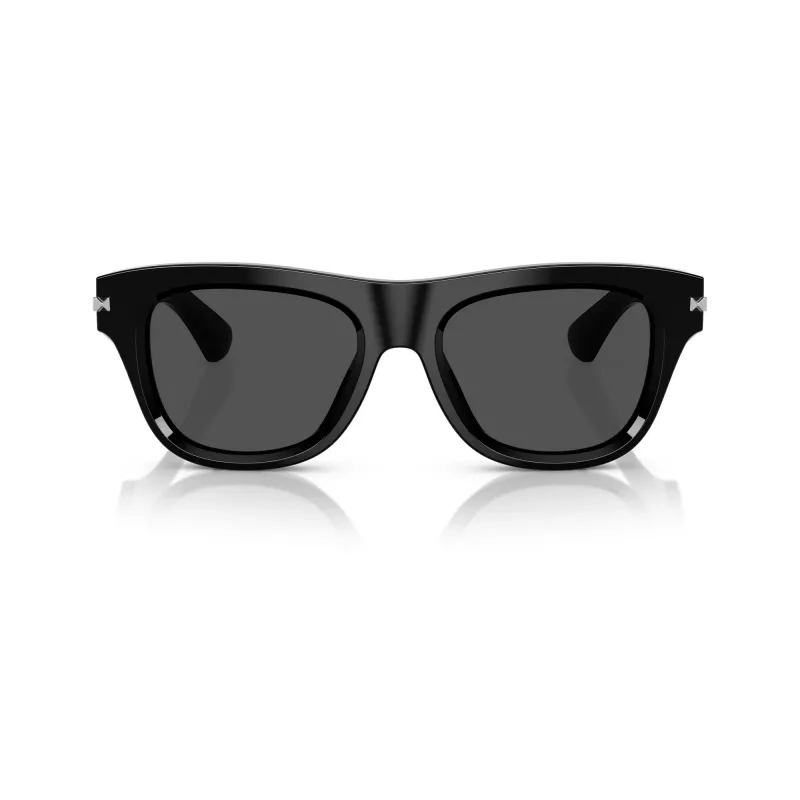 Burberry BE4438U300187 gafas de sol hombre, rectangulares, montura negra, lentes gris oscuro, 53/19/145 mm