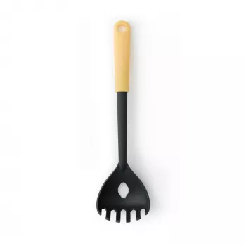 Brabantia servidor de espagueti, amarillo vainilla, nailon, resistente al calor, apto para lavavajillas