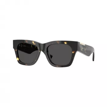 Burberry BE4424-410687 gafas de sol mujer, Cat Eye, montura gris transparente, lentes gris oscuro, 52/18/130 mm
