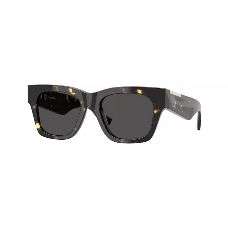 Burberry BE4424-410687 gafas de sol mujer, Cat Eye, montura gris transparente, lentes gris oscuro, 52/18/130 mm
