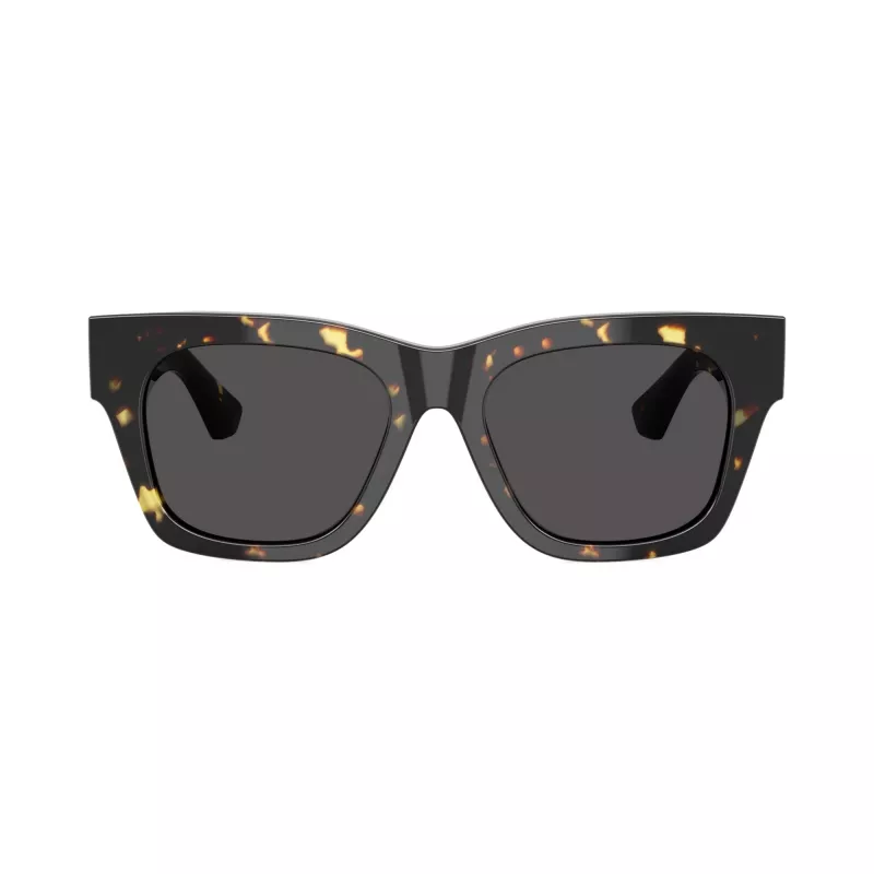 Burberry BE4424-410687 gafas de sol mujer, Cat Eye, montura gris transparente, lentes gris oscuro, 52/18/130 mm