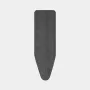 Funda de tabla de planchar Brabantia Denim Black, talla B, 124x38 cm, acolchado 8 mm