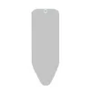 Brabantia funda de tabla de planchar, 124x45 cm, algodón metalizado, espuma 2mm, gris metalizado