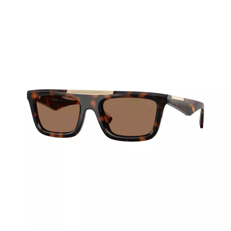 Burberry BE4451U300273 gafas de sol hombre, cuadradas, acetato, Havana, lente marrón degradado, 54-21-140