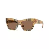 Burberry BE4449F414673 gafas de sol mujer Cat-Eye marrón oscuro Havana marrón degradado 53mm