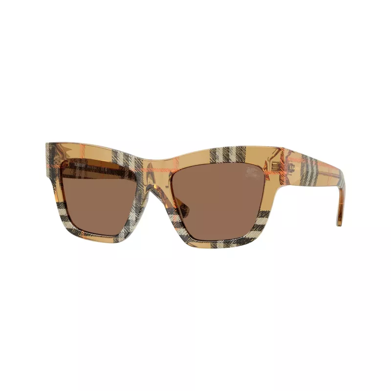 Burberry BE4449F414673 gafas de sol mujer Cat-Eye marrón oscuro Havana marrón degradado 53mm