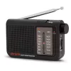AIWA RS-55/BK radio de bolsillo analógica portátil AM/FM, negra